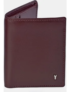 Cartera vertical hombre en piel color brandy - Yanko - FashionsVida