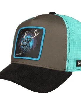 Beasts Forest Trucker Cap by - turquoise - Female - Size: One Size - Capslab - FashionsVida
