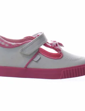 Childrens Unisex Tovni T-Bow Bumper Kids White Plimsolls Canvas - Size Uk 12 Kids - Kickers - FashionsVida