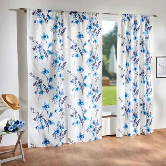 Vorhang "Blüten" 140 x 230 cm - 3Pagen - FashionsVida