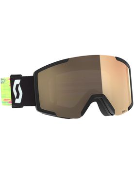 Photochromatische Skibrille Shield LS Black/Neon Yellow AMP LS Bronze Chrome S1-3 Gelb