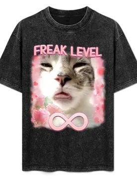 Freaky Ahh Funny Cat Meme Gifts for Freak T-Shirt Sports Basic Short Sleeve T-Shirt - Aliexpress - FashionsVida