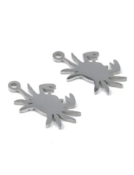 PCS Fashion Mini Crab Stainless Steel Charm Pendant 17x10mm Ocean Theme DIY Necklace Jewelry Crafts Accessories Supplies - Aliexpress - FashionsVida