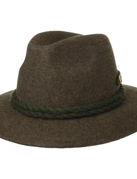 Traditional Hat with Decorative Buttons - brown - Size: XL (60-61 cm) - Hatshopping.co.uk - FashionsVida