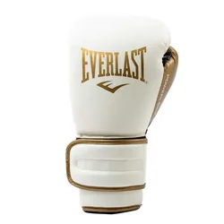 Gants De Boxe En Cuir Synthétique Powerlock 2r White / Gold 14 oz
