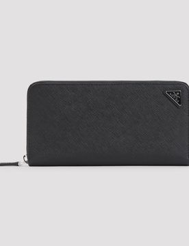 Saffiano Mini Zip-Around Wallet, 20cm x 10cm x 2cm