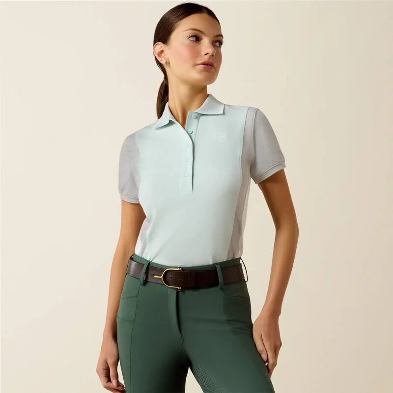 Damen Poloshirt TARYN starlight-heather grey M - Ariat - FashionsVida