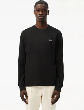 Camiseta de hombre de manga larga de algodón - Lacoste - FashionsVida