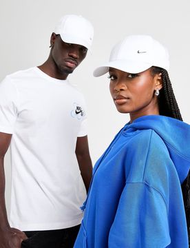 Womens Cappello Club Structured Metal Swoosh - Bianco, bianco bianco Donna taglia One Size