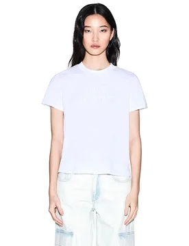 Exchange Maglietta A Maniche Corte Xw00233_af10358 Optic White S - Armani - FashionsVida