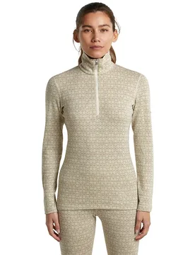 T-shirt à Manches Longues Avec Demi-zip 260 Tech Vertex Alpgeo Undyed / Cumin / J S - Icebreaker - FashionsVida