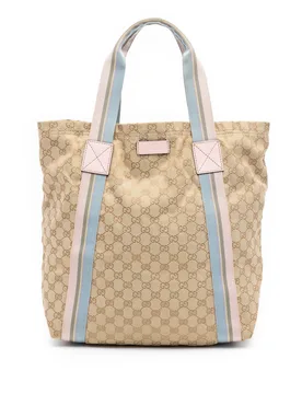 GG Canvas Web Tote - Gucci - FashionsVida