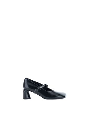 Décolleté in pelle NERO 38