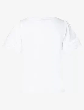 Shirt with Lace-Sleeve female - 38 - FashionsVida
