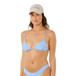 Haut De Bikini Premium Surf Banded Fixed Tri Light Blue XS