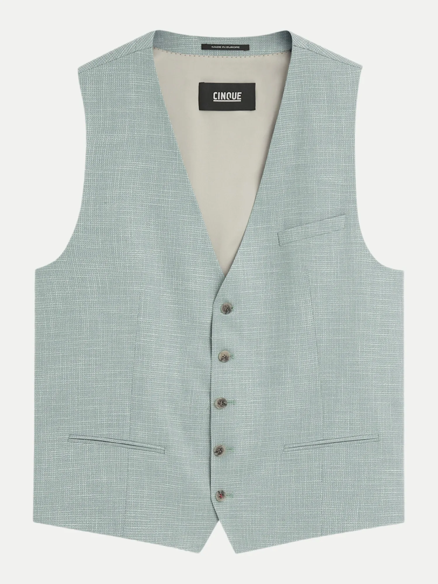 Anzugweste mit 5-Knopf-Reihe Grau 52 - Cinque - FashionsVida
