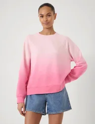 Pure Cotton Ombre Sweatshirt Pink female