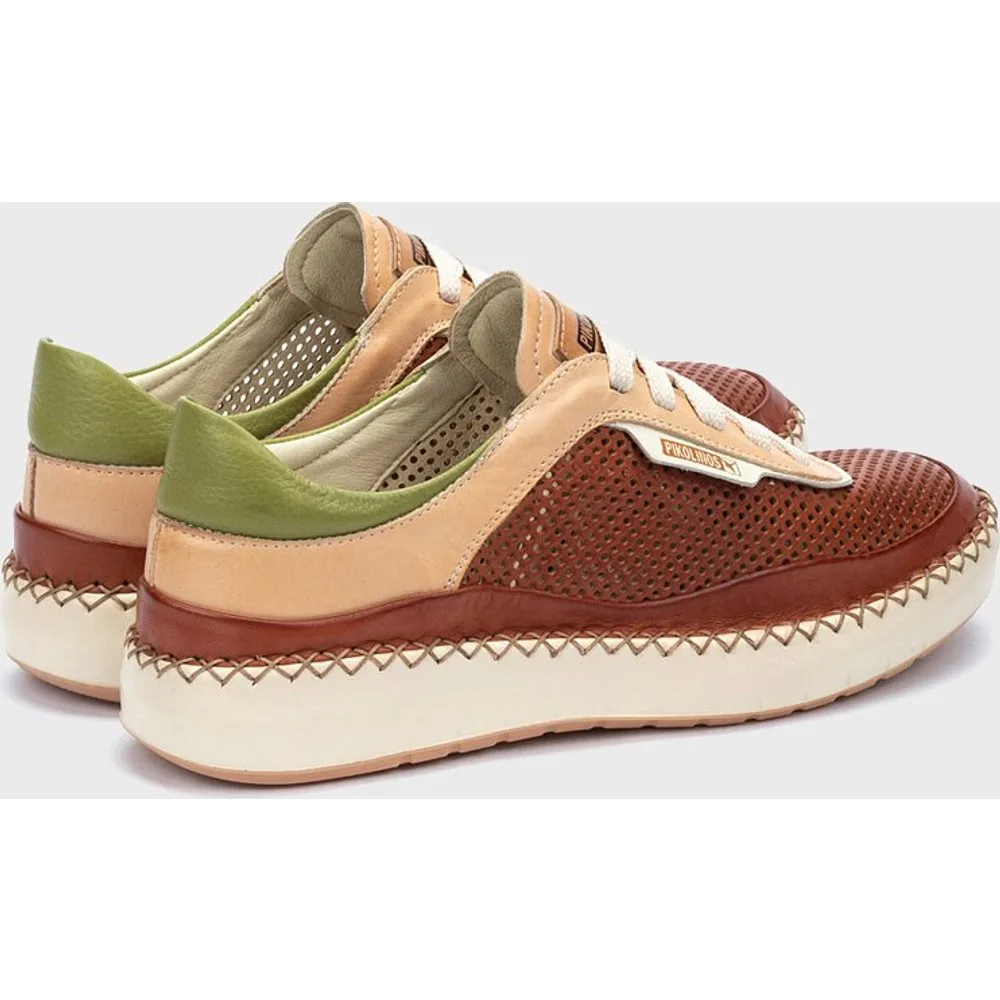 Zapatillas de mujer de piel con cordones - Pikolinos - FashionsVida