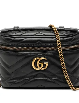 Mini GG Marmont Matelasse Leather Top Handle - Gucci - FashionsVida