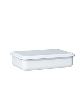 Vorratsbehälter mit Deckel 23x15x5cm Weiss weiss baby
