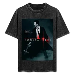 Constantine poster T-Shirt Large Size Basic Casual T-Shirt