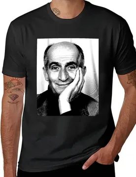 Black & White Portrait (Linocut) Of Louis de Funès T-Shirt blue archive Blouse graphic tee shirt mens t shirts top quality - Aliexpress - FashionsVida