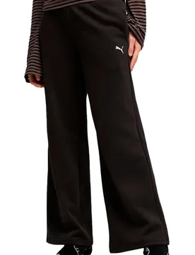 Essentials cat comfort wide pantalón mujer Negro (S) - Puma - FashionsVida