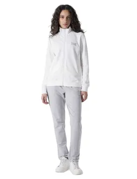 Veste De Survêtement Giacca Zip Felpa Off White / Grey Melange S