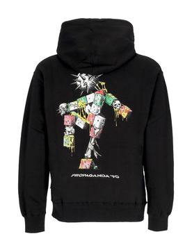 Felpa Cappuccio Uomo Novanta Hoodie Black