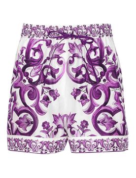 Shorts di stampa majolica