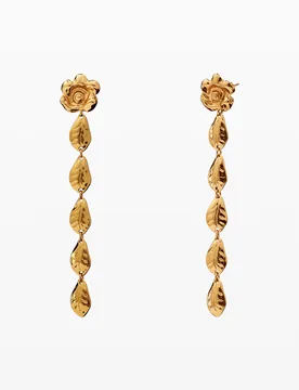 Pendientes dorados zalio MATERIAL FINISHES U female - Desigual - FashionsVida