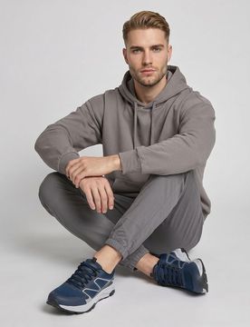 Joggers in cotone - grigio scuro