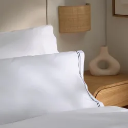 Funda de almohada percal algodón egipcio 400 hilos Hotel