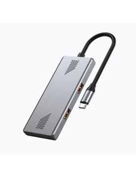 Hub Uhb-cm-u310-a2c2-01 4-port A + C Usb 3.2 (gen 2) Type-c Silver One Size unisex - Gembird - FashionsVida