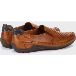 Mocasines de hombre de piel con elásticos laterales y plantilla extraí­ble