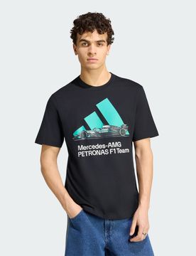 T-SHIRT GRAFICA MERCEDES - AMG PETRONAS FORMULA 1 TEAM S Black / Semi Mint Rush