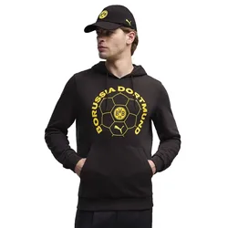 Sweat à Capuche Bvb Borussia Dortmund Culture Black / Faster Yellow XL