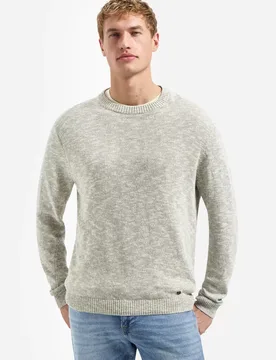Pullover Crewneck Melange With Line male - XL - FashionsVida