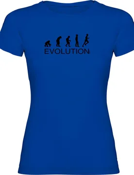 Maglietta A Maniche Corte Evolution Running Royal Blue L - Kruskis - FashionsVida