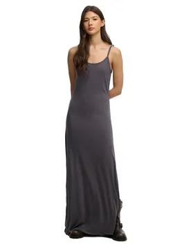 Robe Longue Sans Manches Maxi Jersey Cami Charcoal XS