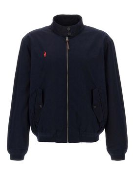 Bomber con ricamo logo