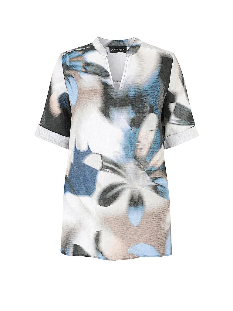 Leinenbluse blau 42 damen - Doris Streich - FashionsVida