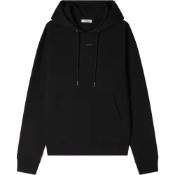 Sudadera con capucha de hombre, corte clásico, logotipo en relieve