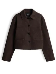 Chaqueta efecto piel HENSO marrón 36