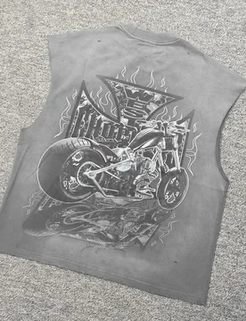 Yao Fashion Oversized Washed Vintage Street Style Unisex Versatile Trendy Loose Fit Casual Cotton Daily Men's Vest Tank - Aliexpress - FashionsVida