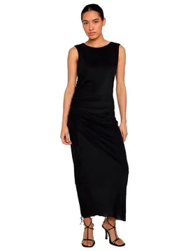 Vestito Midi Senza Maniche Tb8183 Black XS
