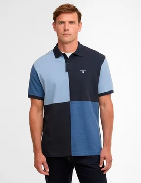 Polo de hombre estampado y de manga corta - Barbour - FashionsVida