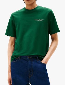 T-shirt imprimé en coton Vert XS Male