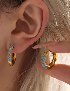 Retro fashion classic Luxury style zircon gold earrings earrings for women stud earrings - Aliexpress - FashionsVida