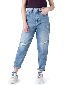 Mom Hanf-Jeans Denim Light 30/28 Damen - Tommy Jeans - FashionsVida